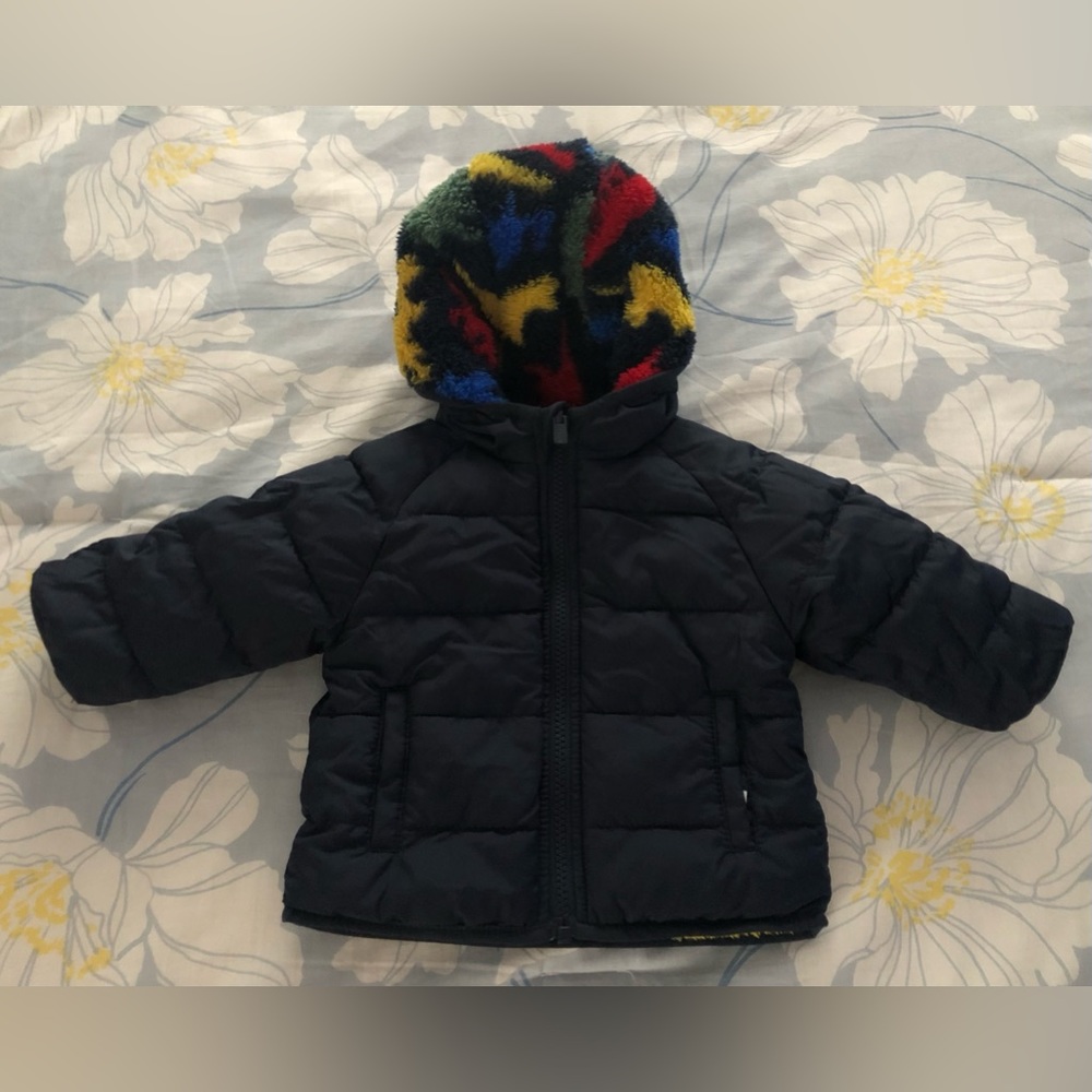 OLDNAVY REVERSIBLE PUFFER JACKET FOR BABY SIZE 3-6 Months - Picture 5 of 17
